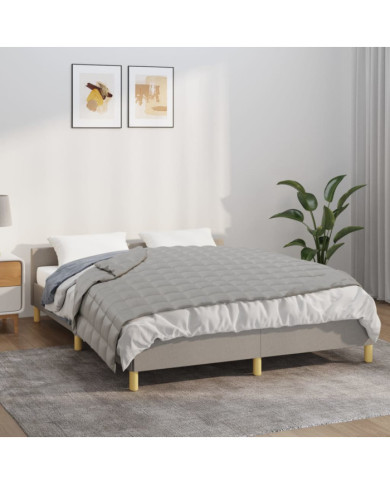 Couverture lestée Gris 137x200 cm 6 kg Tissu | Mobilier & Déco