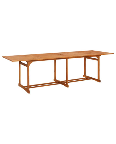 Table à dîner de jardin 280x90x75 cm Bois d'acacia massif | Mobilier & Déco