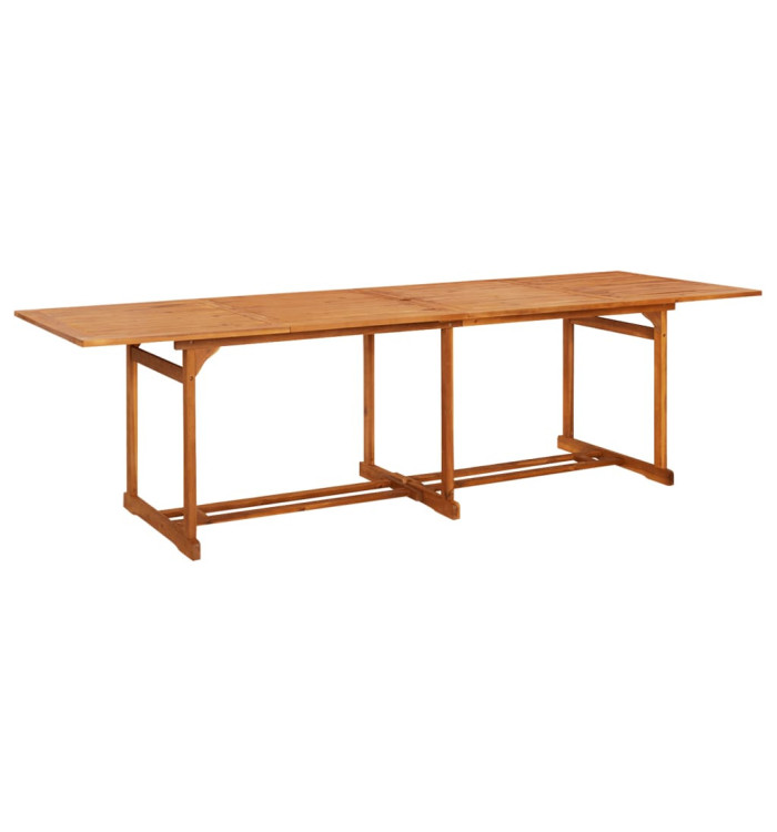 Table à dîner de jardin 280x90x75 cm Bois d'acacia massif | Mobilier & Déco