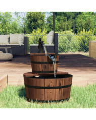 Fontaine à eau avec pompe 44,5x44,5x58 cm Bois de sapin massif | Mobilier & Déco