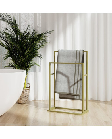 Porte-serviettes sur pied Doré 48x24x78,5 cm Fer | Mobilier & Déco