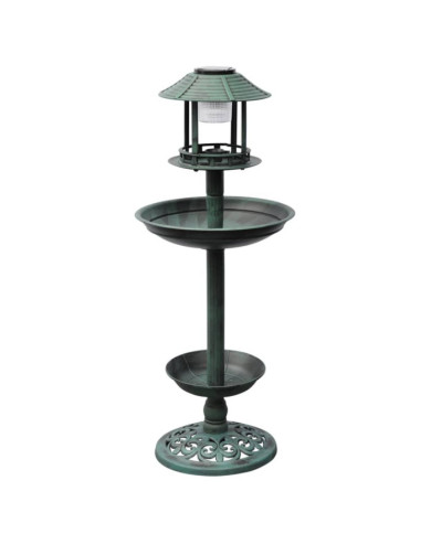 Mangeoire à oiseaux avec lampe solaire | Mobilier & Déco