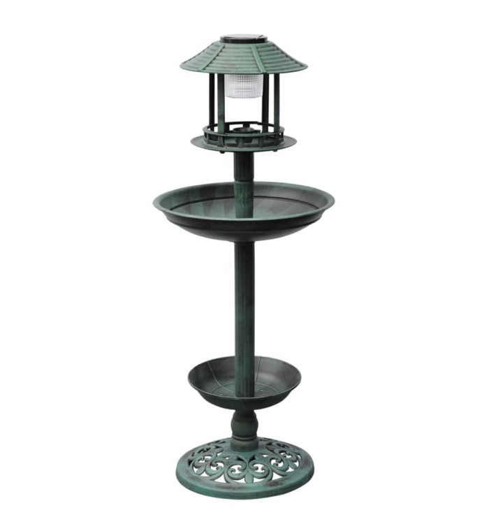 Mangeoire à oiseaux avec lampe solaire | Mobilier & Déco