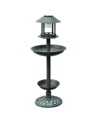 Mangeoire à oiseaux avec lampe solaire | Mobilier & Déco