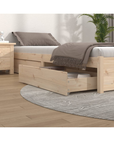 Tiroirs de lit 4 pcs Bois de pin massif | Mobilier & Déco