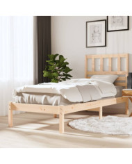 Cadre de lit sans matelas bois de pin massif 90x200 cm | Mobilier & Déco