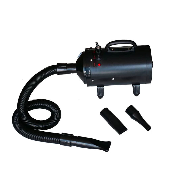 Sèche-cheveux pour chien avec 3 buses Noir 2400 W | Mobilier & Déco
