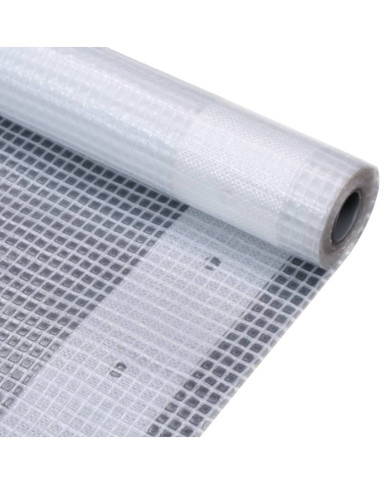 Bâche Leno 260 g/m² 2 x 10 m Blanc | Mobilier & Déco