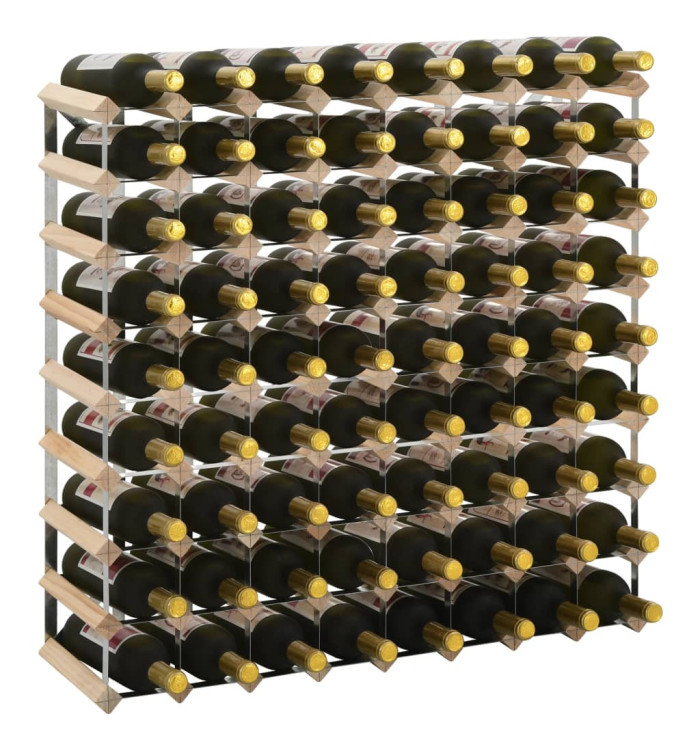 Casier à bouteilles pour 72 bouteilles Pinède solide | Mobilier & Déco