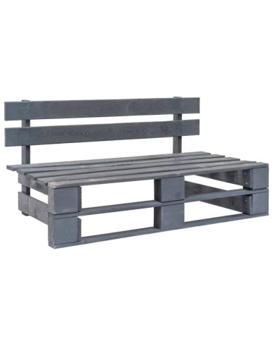 Banc palette de jardin bois gris | Mobilier & Déco