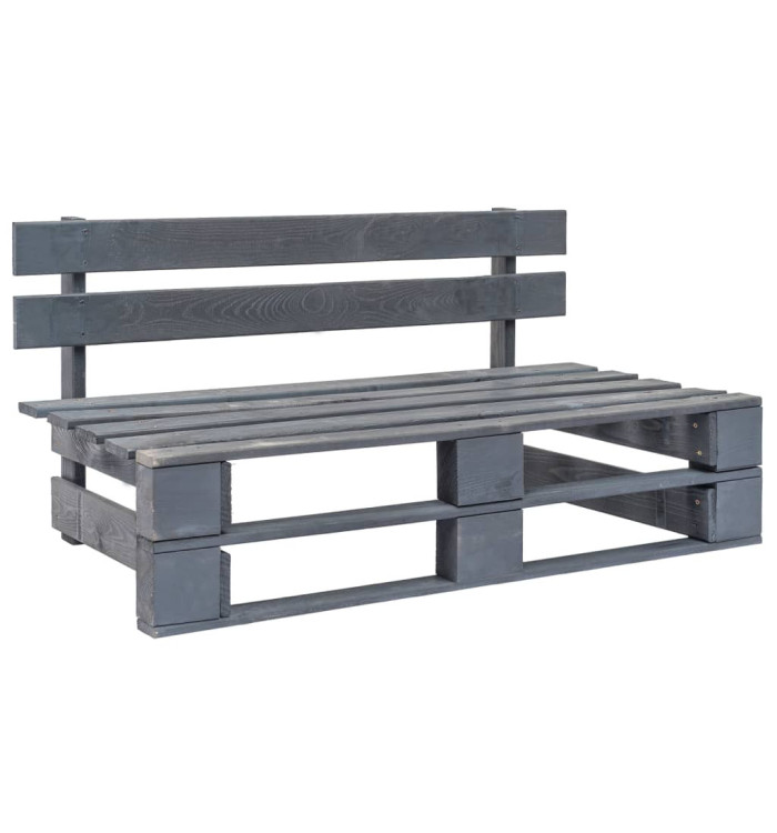 Banc palette de jardin bois gris | Mobilier & Déco