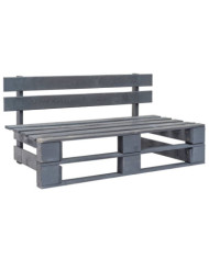 Banc palette de jardin bois gris | Mobilier & Déco