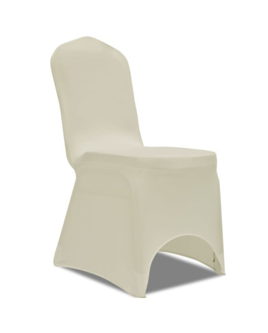 50 housses de chaise extensibles crème | Mobilier & Déco
