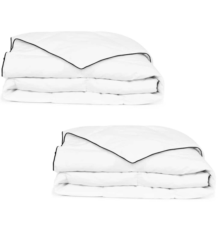 Couette en duvet d'hiver 2 pcs 150 x 200 cm | Mobilier & Déco