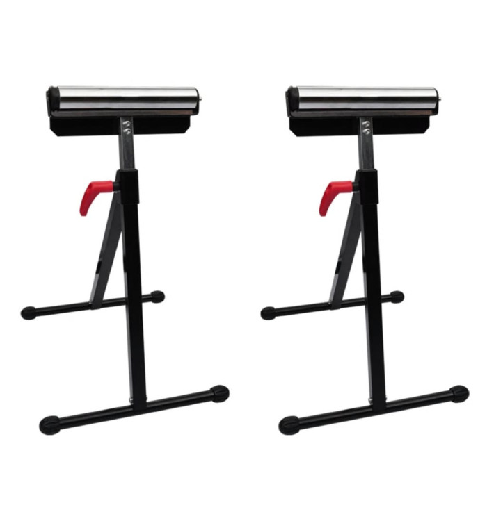Ensemble de 2 supports réglables de rouleau | Mobilier & Déco