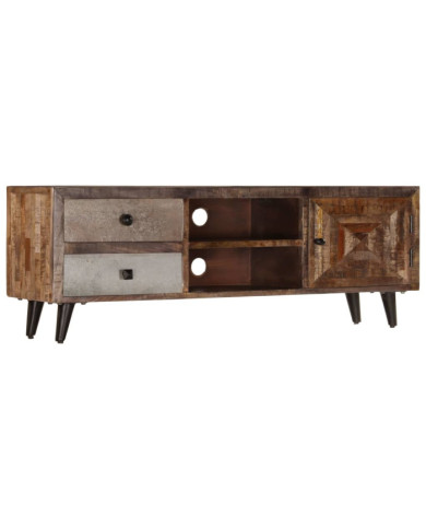 Meuble TV 118x30x40 cm Bois de manguier massif | Mobilier & Déco
