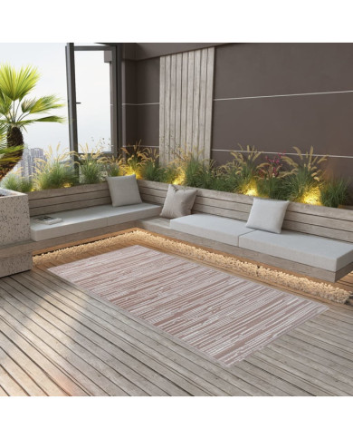 Tapis d'extérieur ARAKIL marron 190x290 cm PP | Mobilier & Déco