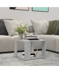 Table basse Gris béton 40x40x30 cm Bois d'ingénierie | Mobilier & Déco