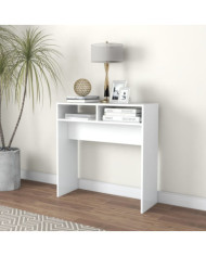 Table console blanc 78x30x80 cm bois d'ingénierie | Mobilier & Déco