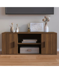 Meuble TV Chêne marron 100x35x40 cm Bois d'ingénierie | Mobilier & Déco