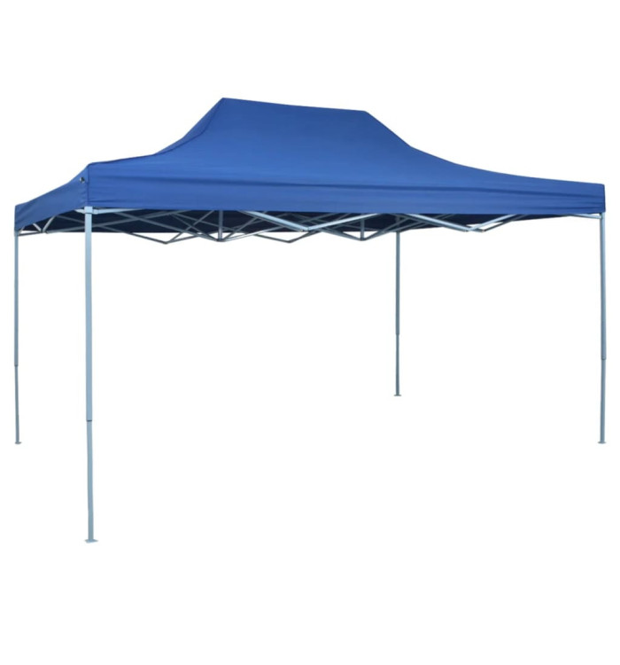 Tente de réception pliable professionnelle 3x4 m Acier Bleu | Mobilier & Déco