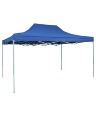 Tente de réception pliable professionnelle 3x4 m Acier Bleu | Mobilier & Déco
