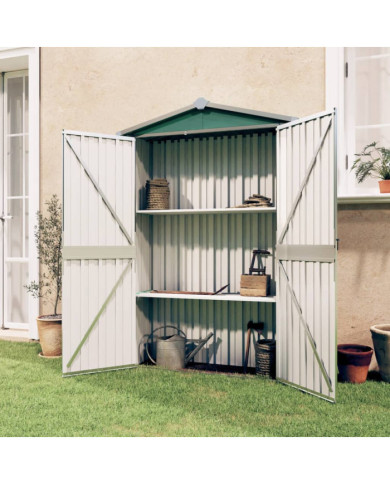 Abri de jardin Vert 116x45x175 cm Acier galvanisé | Mobilier & Déco
