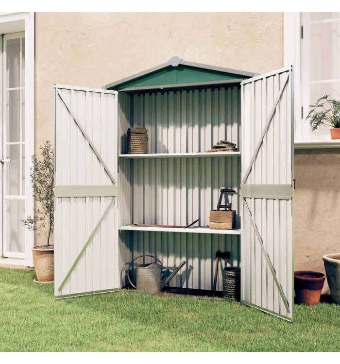 Abri de jardin Vert 116x45x175 cm Acier galvanisé | Mobilier & Déco