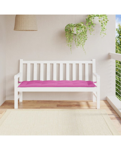 Coussin de banc de jardin rose 150x50x7 cm tissu oxford | Mobilier & Déco