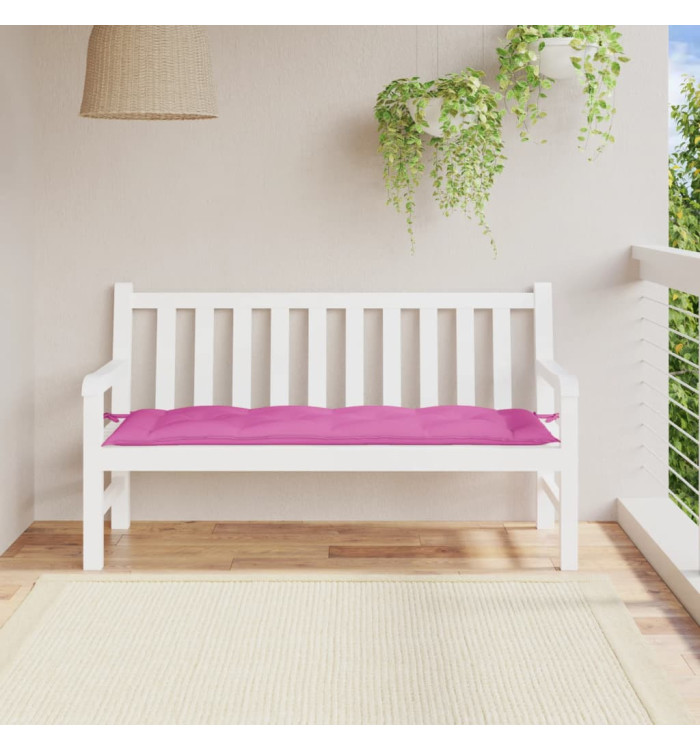 Coussin de banc de jardin rose 150x50x7 cm tissu oxford | Mobilier & Déco