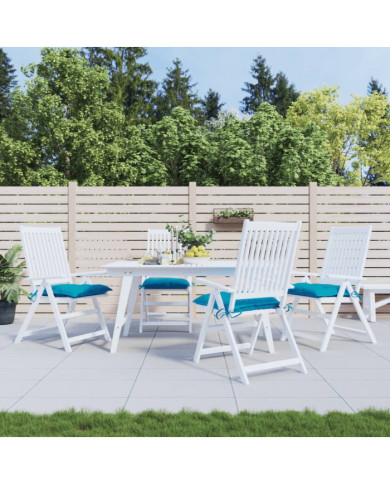 Coussins de chaise lot de 4 bleu clair 40x40x7 cm tissu oxford | Mobilier & Déco