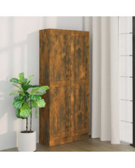 Armoire à livres Chêne fumé 82,5x30,5x185,5cm Bois d'ingénierie | Mobilier & Déco