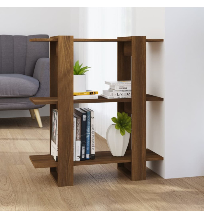 Bibliothèque/Séparateur de pièce Chêne Marron 80x30x87 cm | Mobilier & Déco