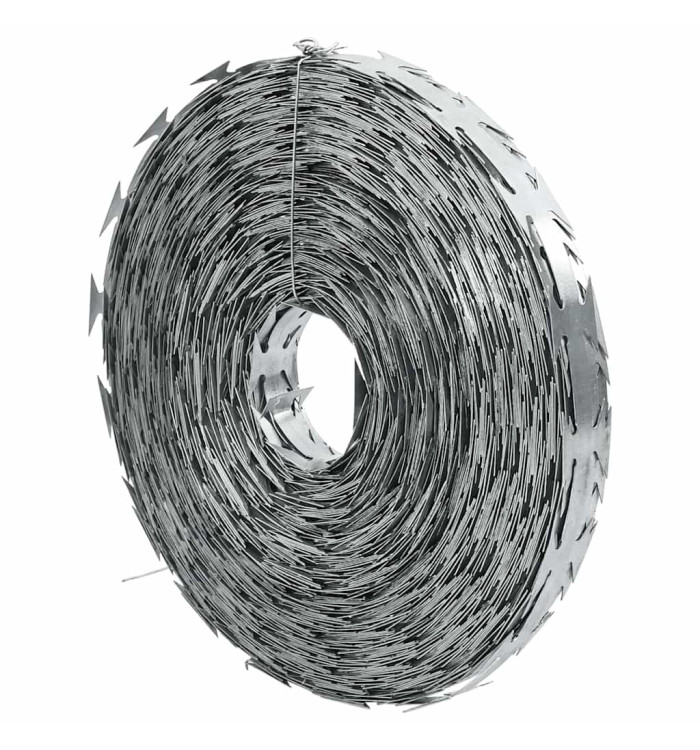 Fil barbelé Concertina Acier galvanisé 500 m | Mobilier & Déco