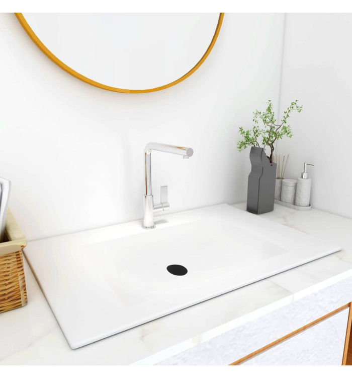 Lavabo encastré 600x460x130 mm SMC Blanc | Mobilier & Déco