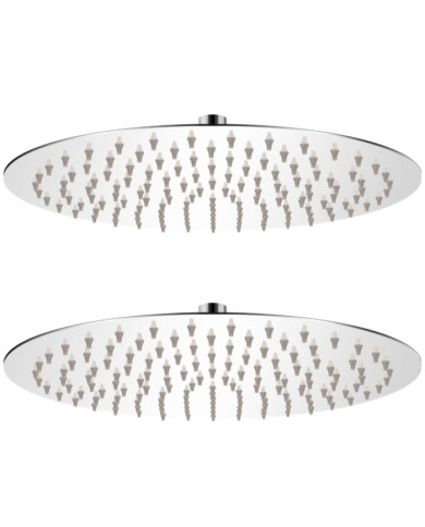 Pomme de douche plongeante 2 pcs Acier inoxydable Ø 30 cm | Mobilier & Déco