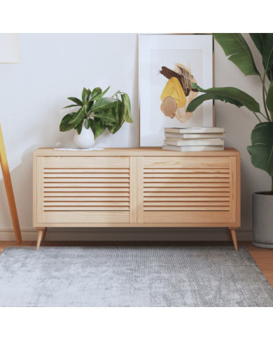 Portes d'armoire à persiennes 2 pcs 39,5x59,4 cm pin massif | Mobilier & Déco
