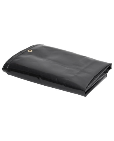 Bâche de protection 650 g/m² 3x3 m Noir | Mobilier & Déco