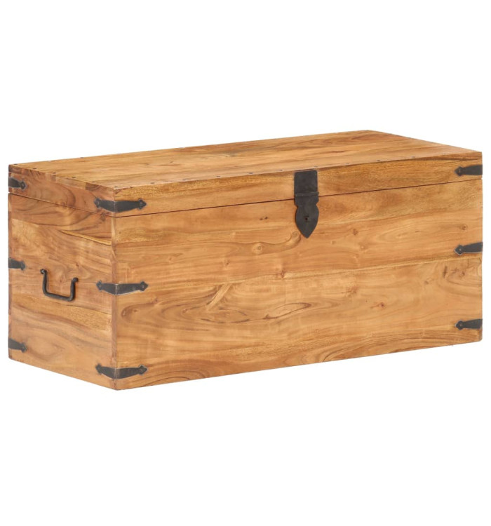 Coffre 90x40x40 cm Bois d'acacia solide | Mobilier & Déco