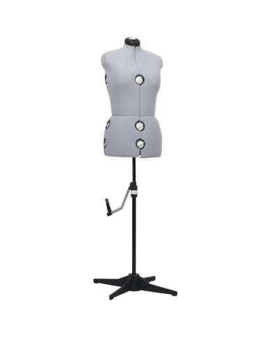 Mannequin de robe ajustable pour femme Gris M Taille 40-46 | Mobilier & Déco