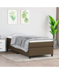 Sommier à lattes de lit avec matelas Marron foncé 90x190 cm | Mobilier & Déco