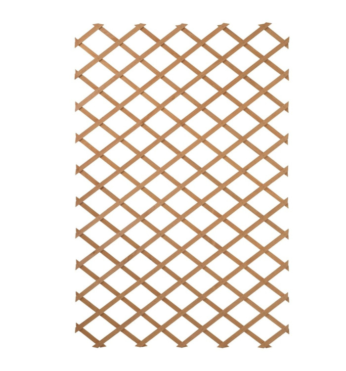 Nature Palissade de jardin 100 x 200 cm Bois Naturel | Mobilier & Déco