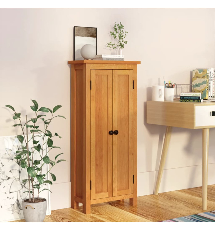 Armoire de rangement 50x22x110 cm Bois de chêne massif | Mobilier & Déco