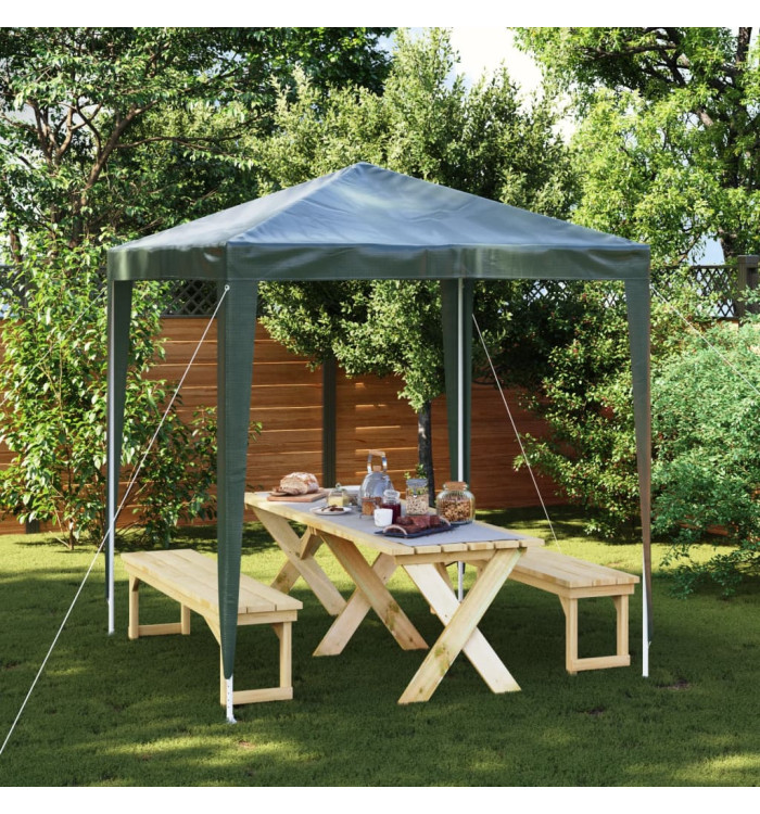 Tente de réception professionnelle 2x2 m Vert | Mobilier & Déco