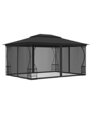Tonnelle avec moustiquaire 300x400x265 cm Anthracite | Mobilier & Déco