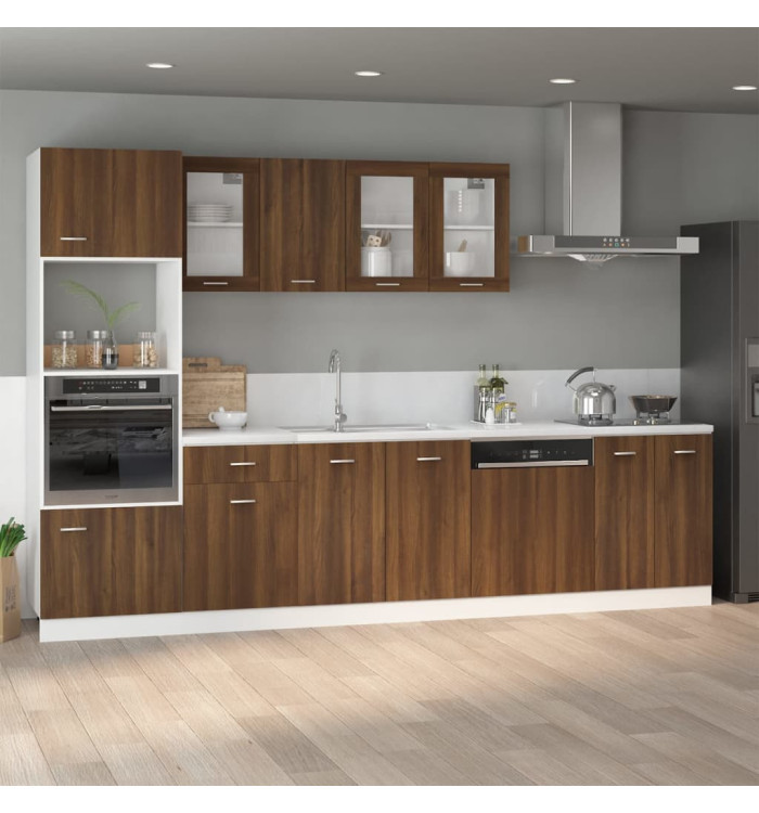 Armoire de plancher "Lyon" Chêne marron Bois d'ingénierie | Mobilier & Déco