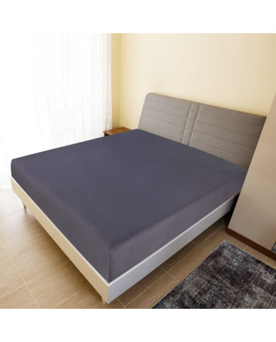 Draps-housses Jersey 2 pcs Anthracite 160x200 cm Coton | Mobilier & Déco