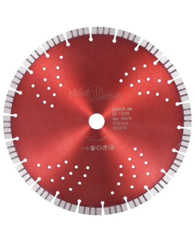 Disque de coupe diamanté avec turbo et trous Acier 300 mm | Mobilier & Déco