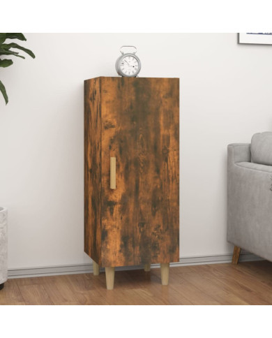 Buffet Chêne fumé 34,5x34x90 cm Bois d'ingénierie | Mobilier & Déco