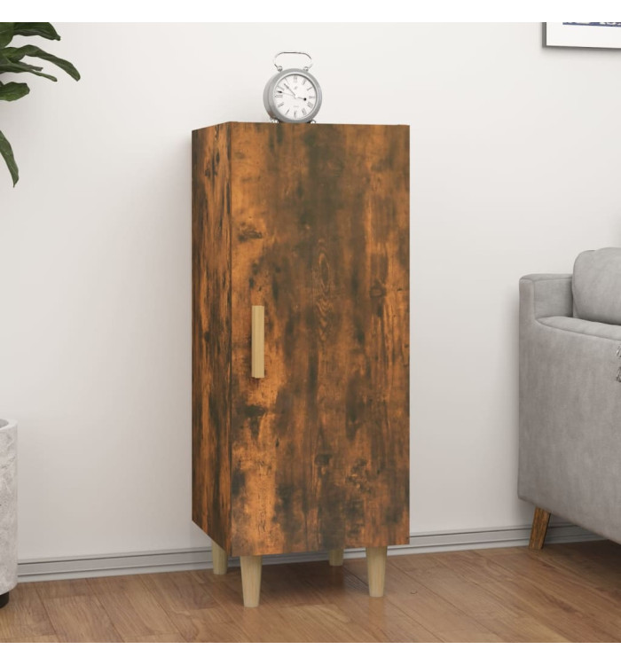 Buffet Chêne fumé 34,5x34x90 cm Bois d'ingénierie | Mobilier & Déco